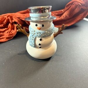 Holiday Snowman candle holders